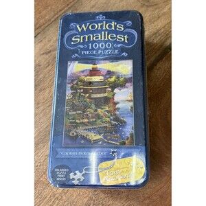 MasterPieces World's Smallest Captain Bob's Harbor 1000 Piece Jigsaw Puzzle Blue